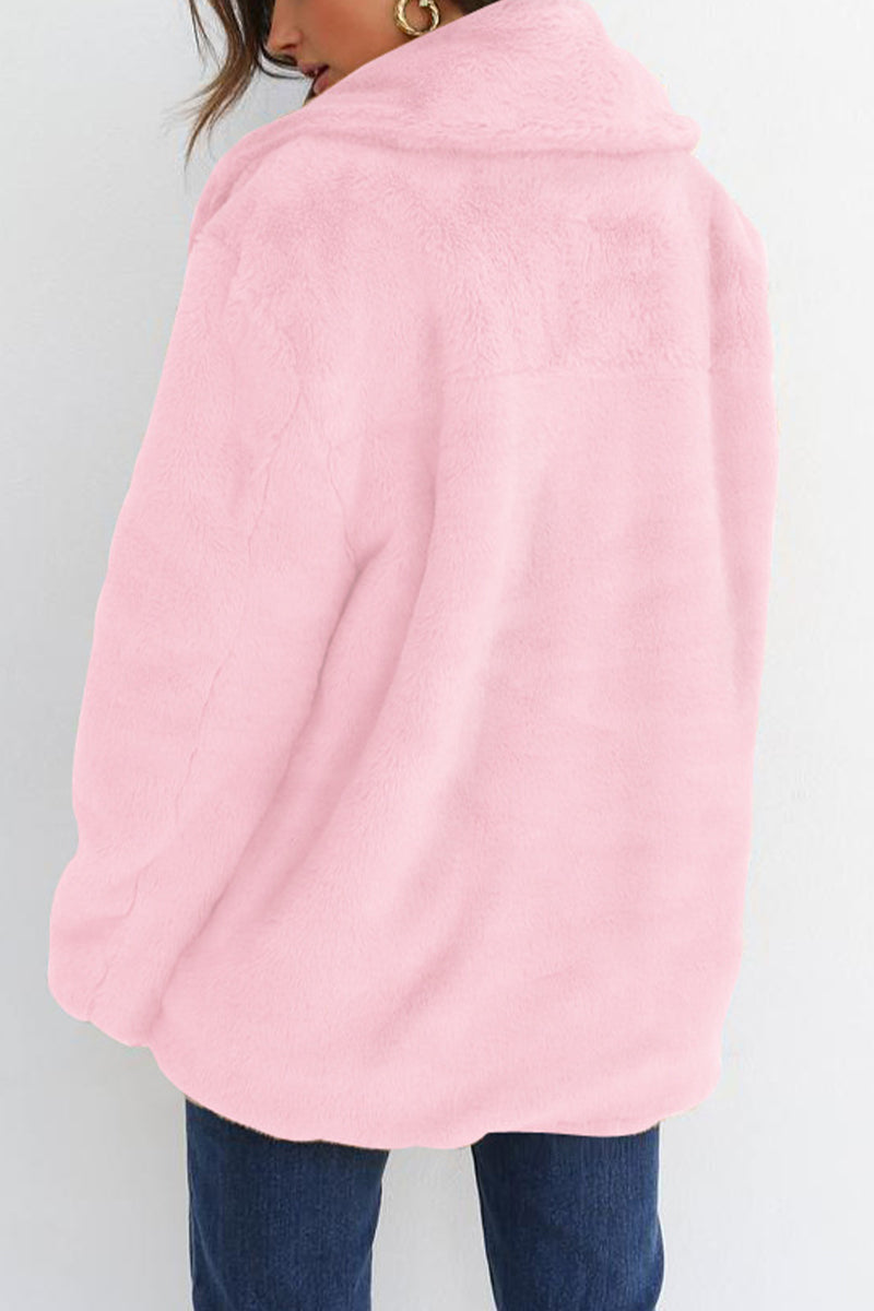 Patchwork Turndown Collar Outerwear(7 Colors)