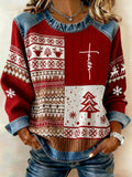 Comstylish Women's Christmas Casual Sweatshirt
