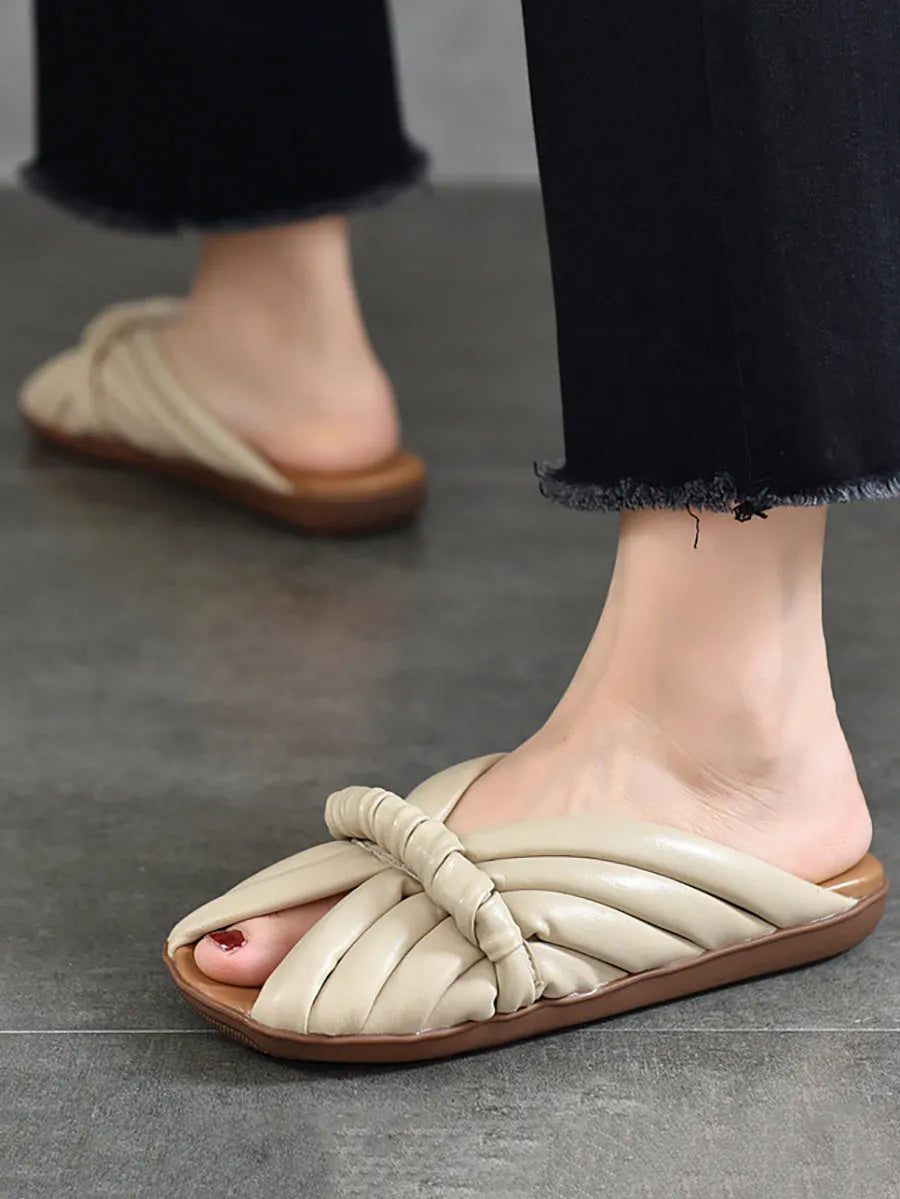Subtly Elegant Slippers with a Refined Vintage Look