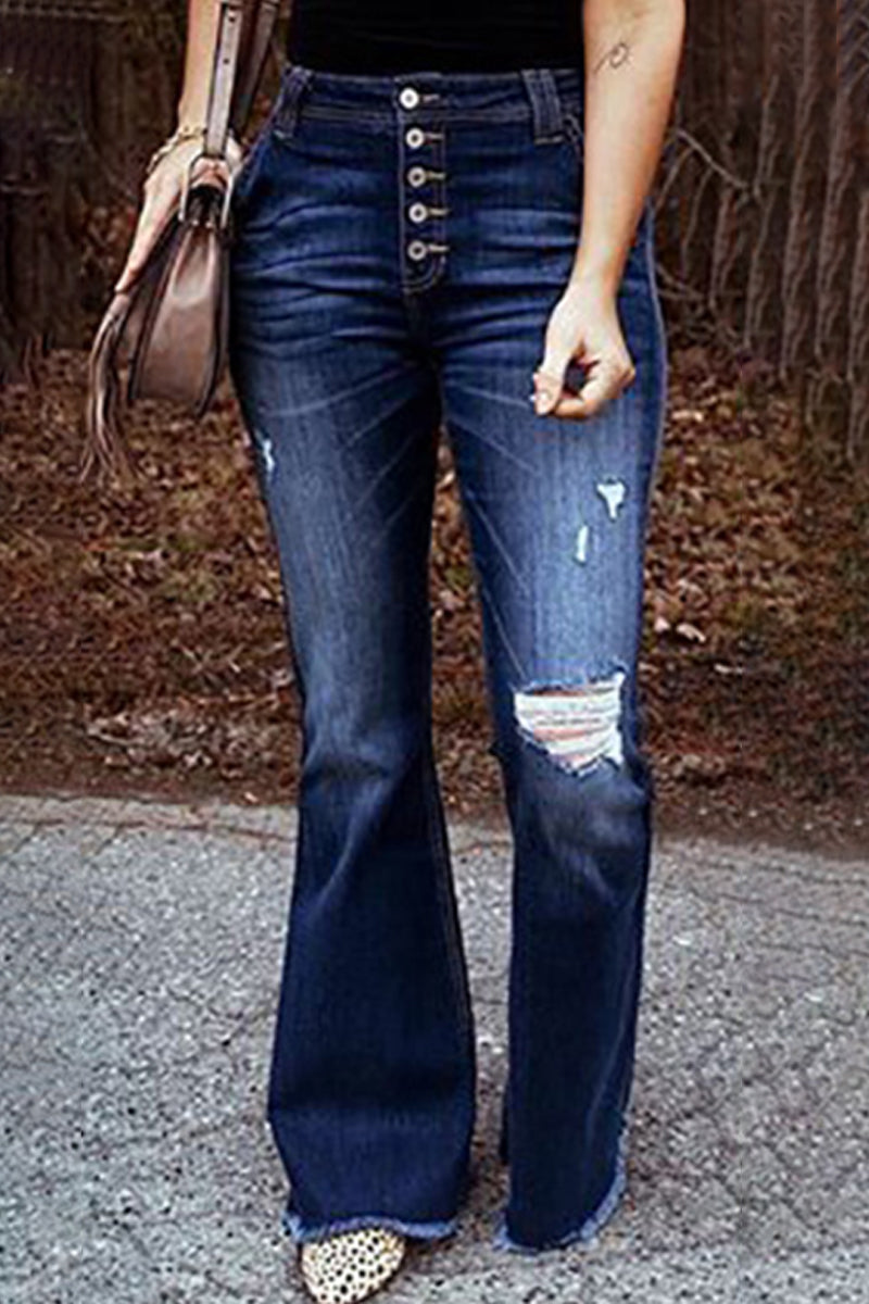 Street Color Straight Denim Jeans