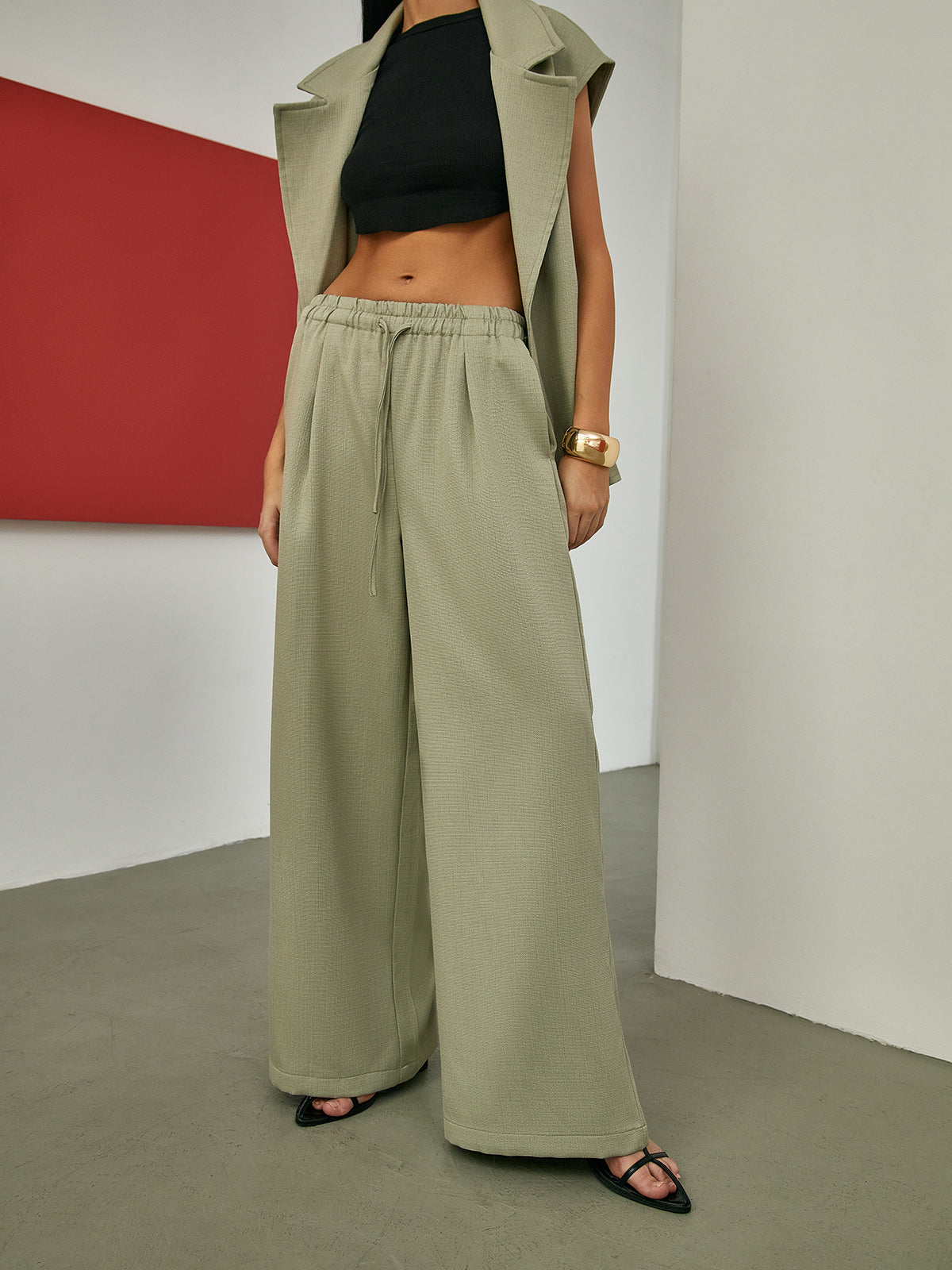 Tailored Belted Vest