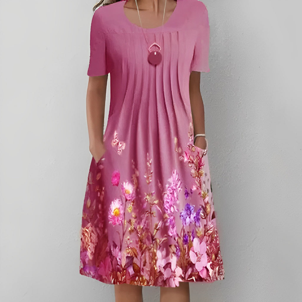 KS | Midi dress with floral print