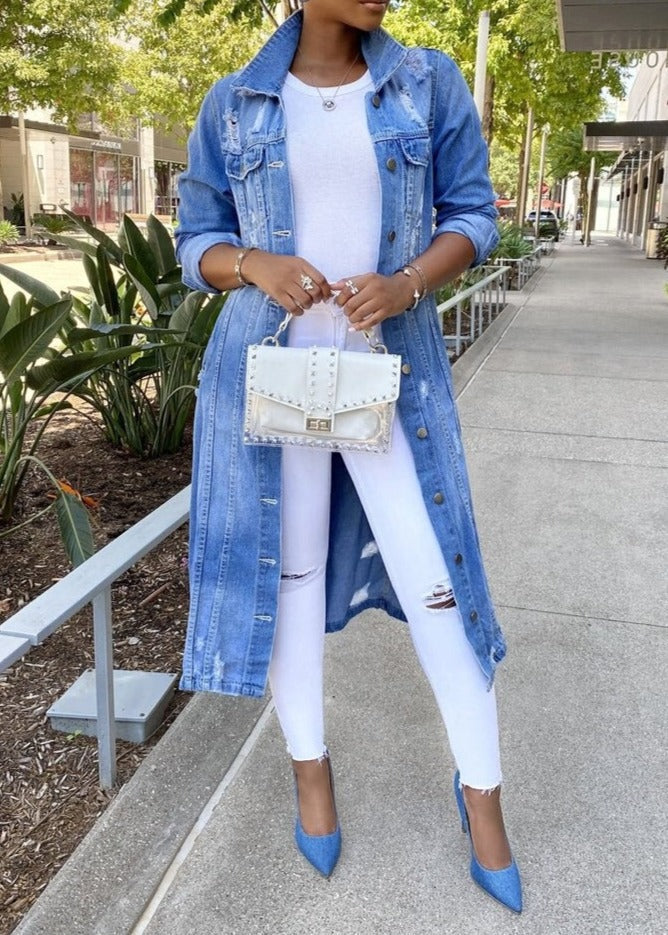 JO | Women's Long denim jacket