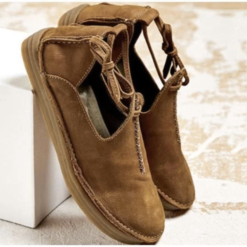 KS | Casual vintage loafers with laces