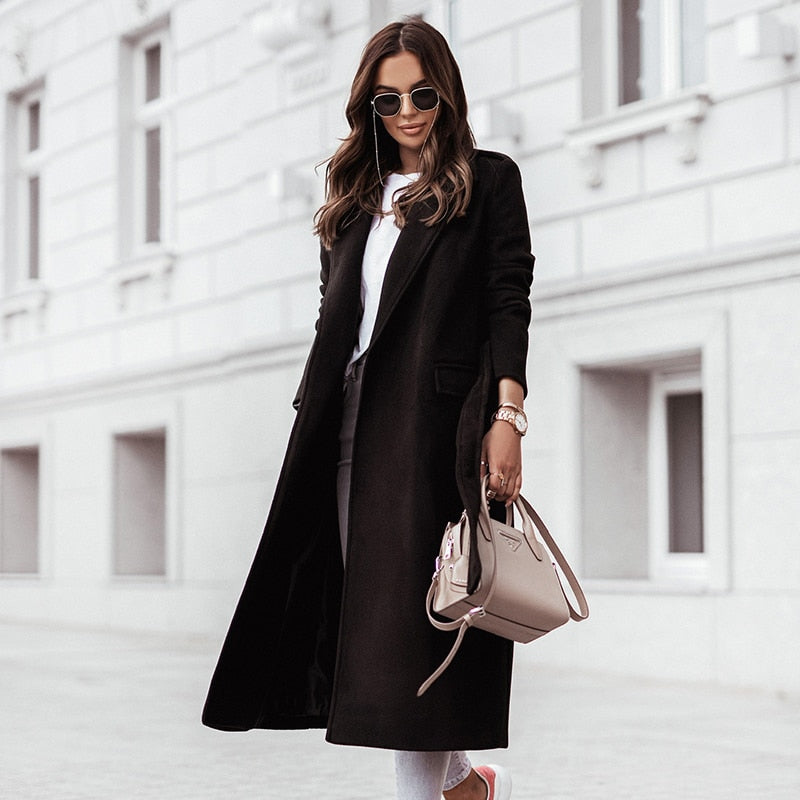 JO | RenskesJacket I Long wool jacket for women