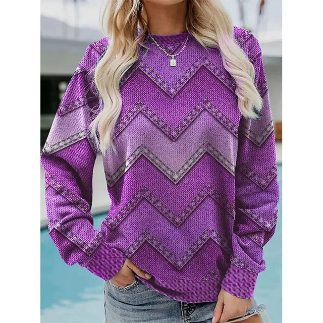 JO | Print Pullover Sweatshirt