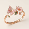 Nature Bright Butterfly Zirconia Bracelet