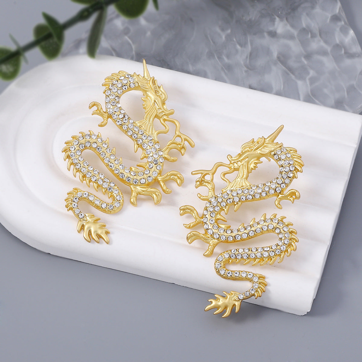Delicate Artisan Gold Earring