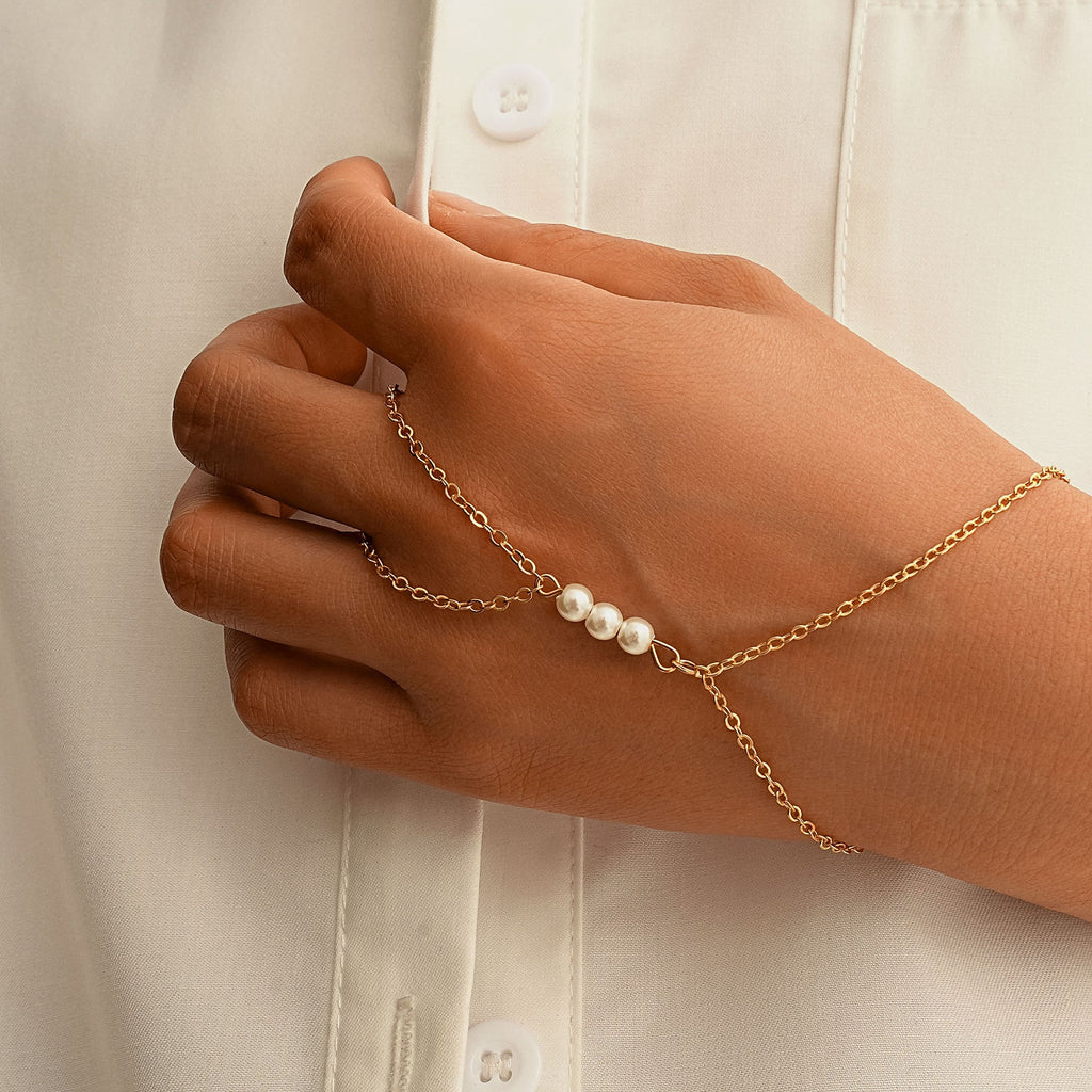 Delicate Artisan Pearl Bracelet
