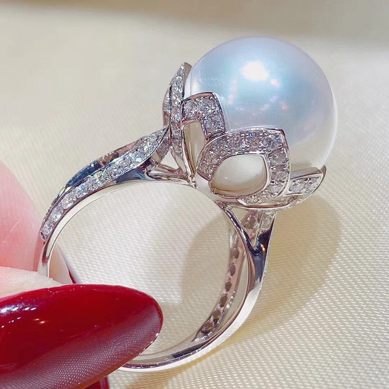 Romantic Pearl Ring for Special Moments