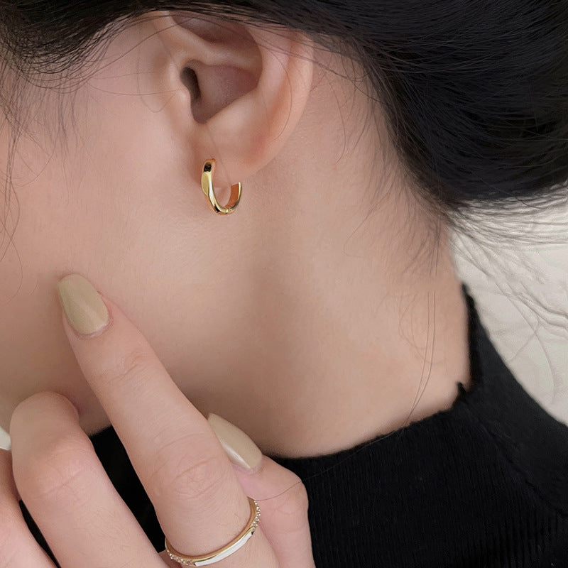 Vintage Handmade Gold Earring
