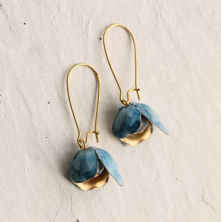 Vintage Handmade Gold Earring