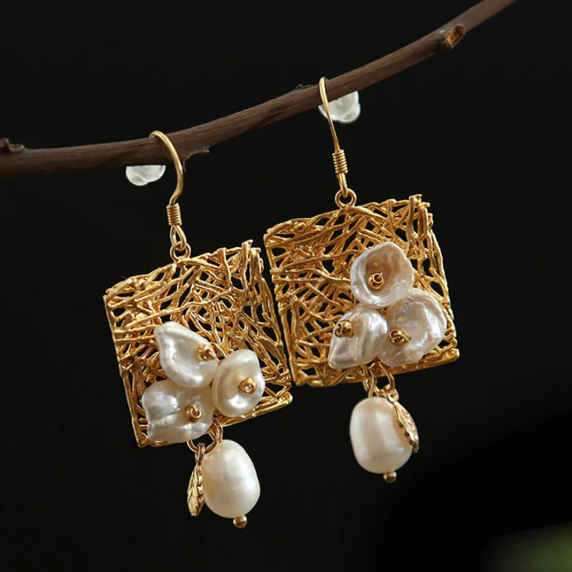 Beautiful Pearl Earring with Unique Style