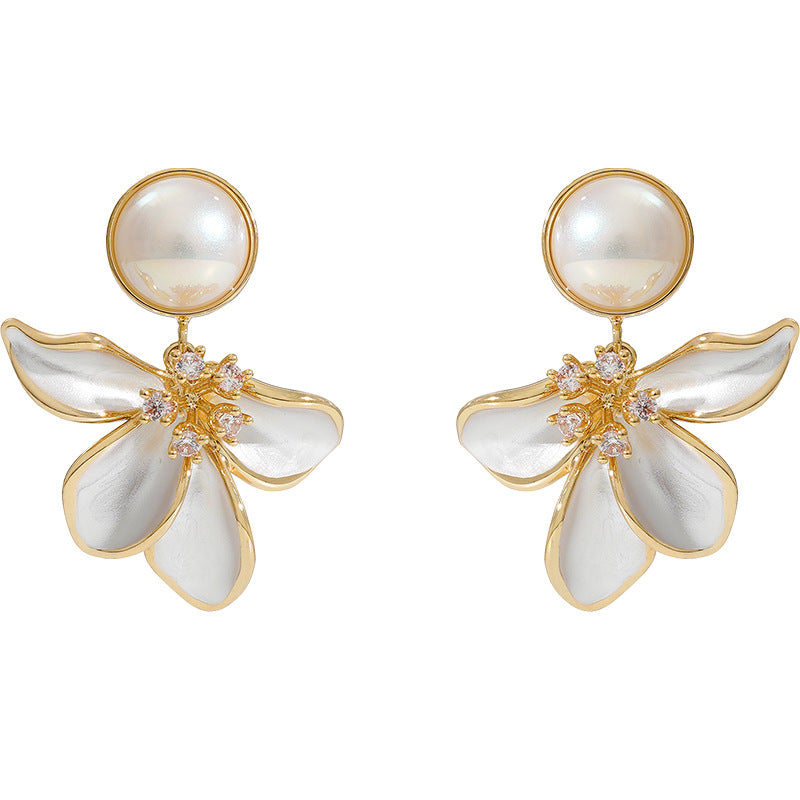 Delicate Artisan Pearl Earring