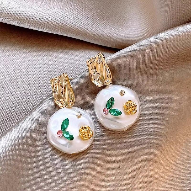 Delicate Artisan Pearl Earring