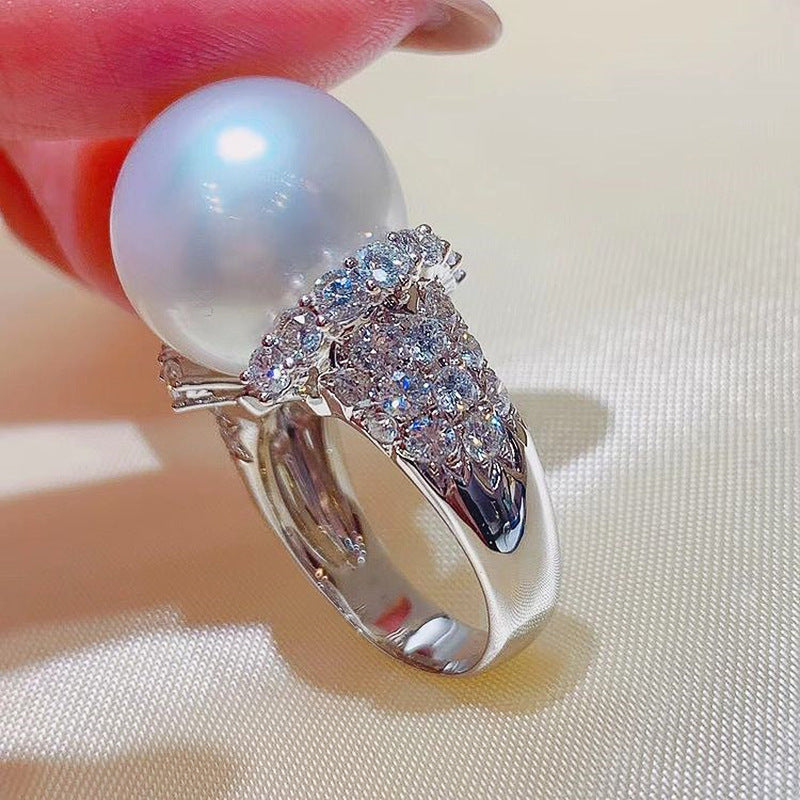 Romantic Pearl Ring for Special Moments