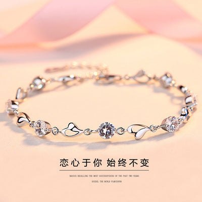 Romantic Silver Bracelet for Special Moments