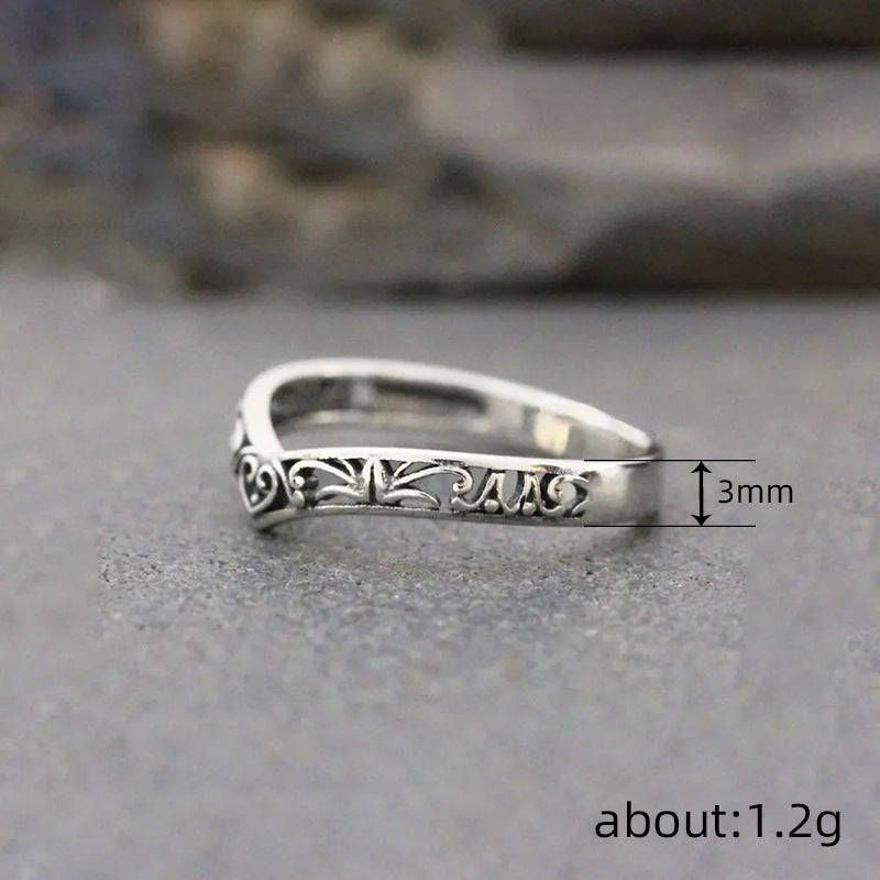Delicate Artisan Silver Ring