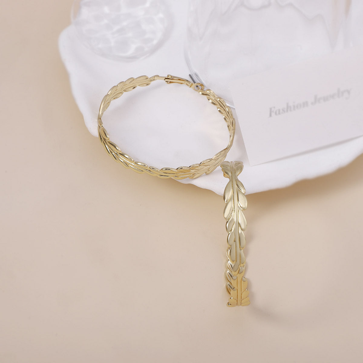 Delicate Artisan Gold Earring