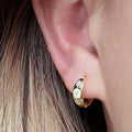Delicate Artisan Gold Earring