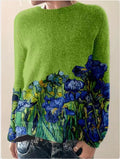 KS | Artistic landscape knit sweater