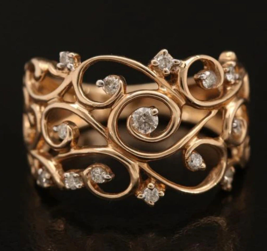 Vintage Handmade Gold Ring