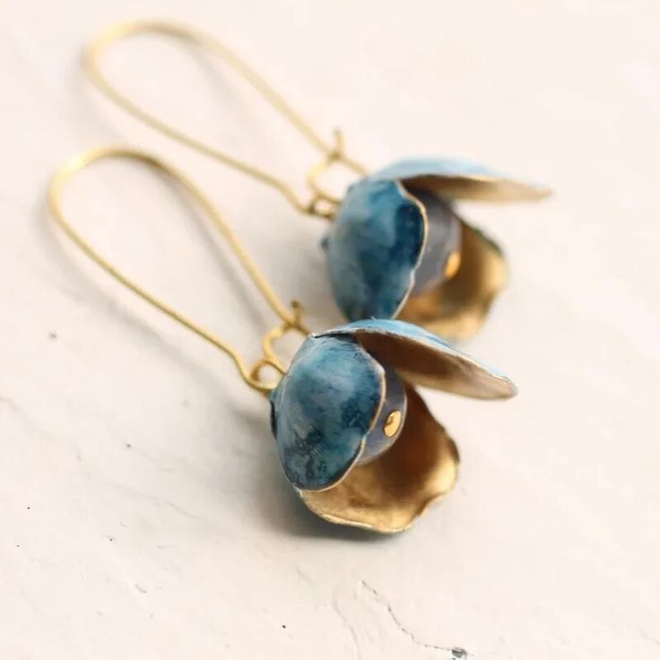 Vintage Handmade Gold Earring