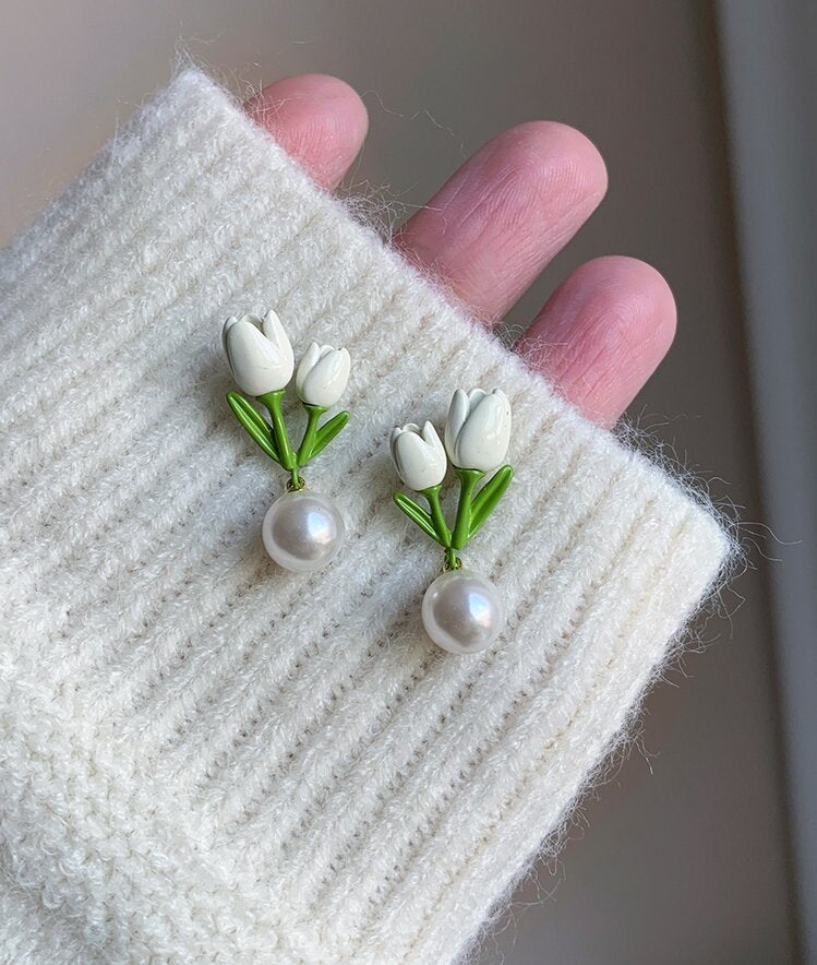 Vintage Handmade Pearl Earring