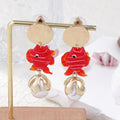 Delicate Artisan Pearl Earring