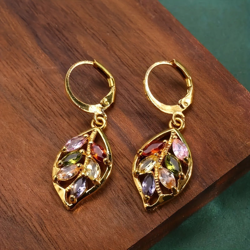 Delicate Artisan Gold Earring