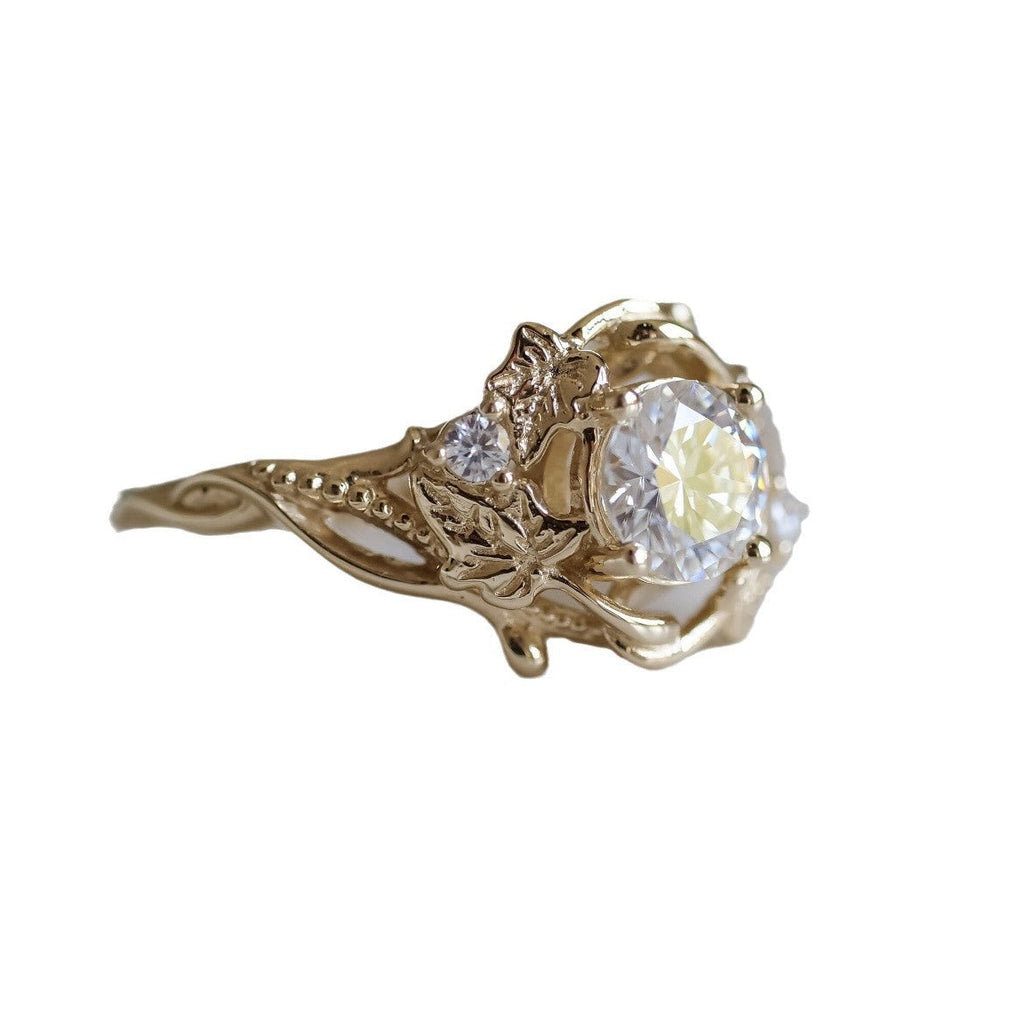 Delicate Artisan Gold Ring