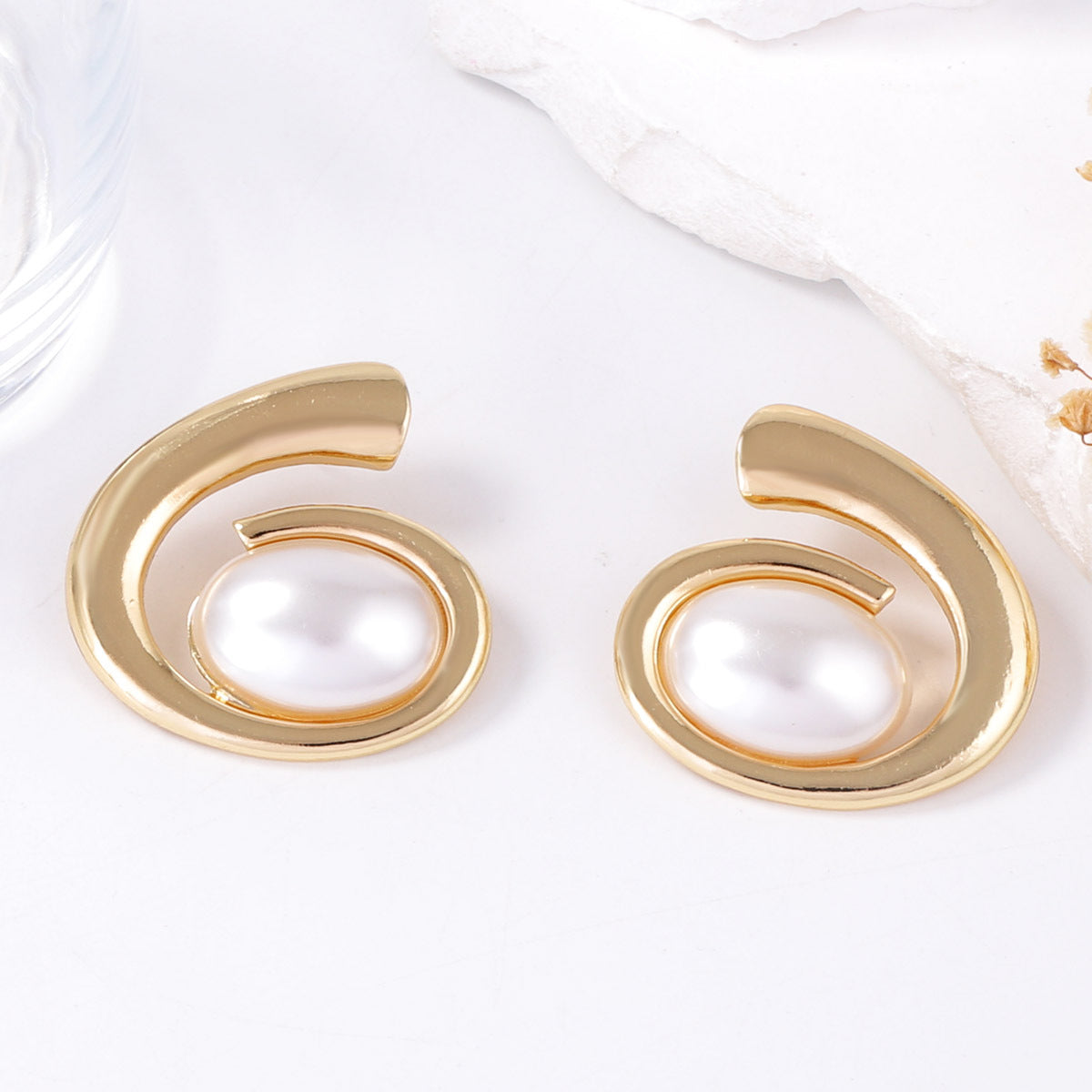 Delicate Artisan Pearl Earring