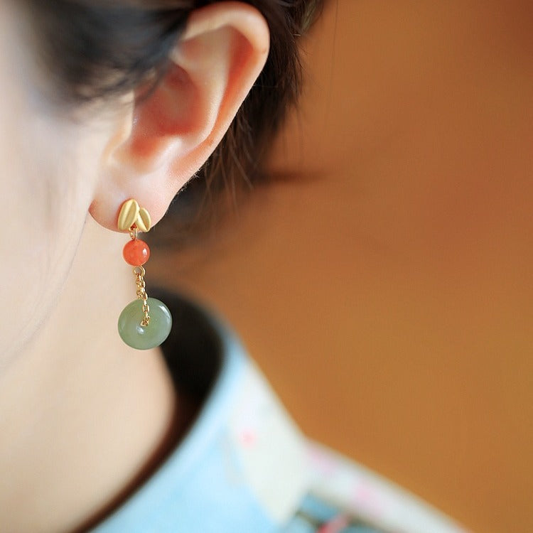 Delicate Artisan Gold Earring