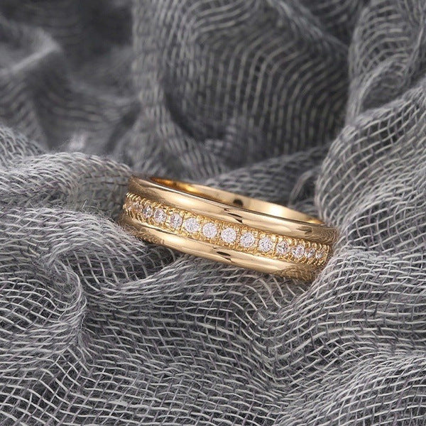 Delicate Artisan Gold Ring