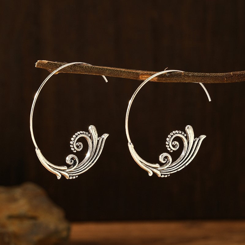Beautiful Silver Earring with Unique Style