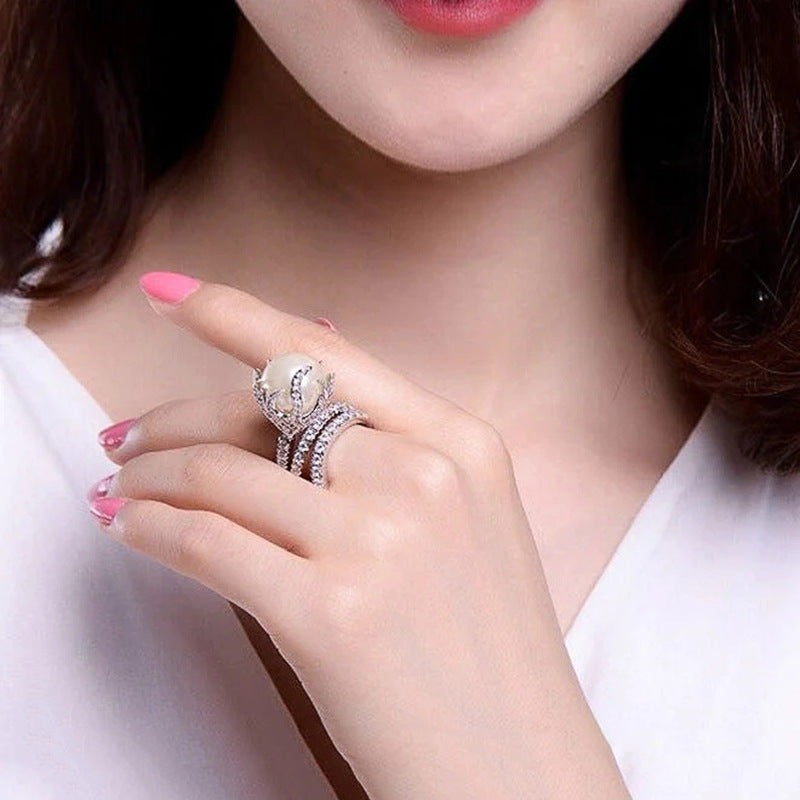 Delicate Artisan Pearl Ring