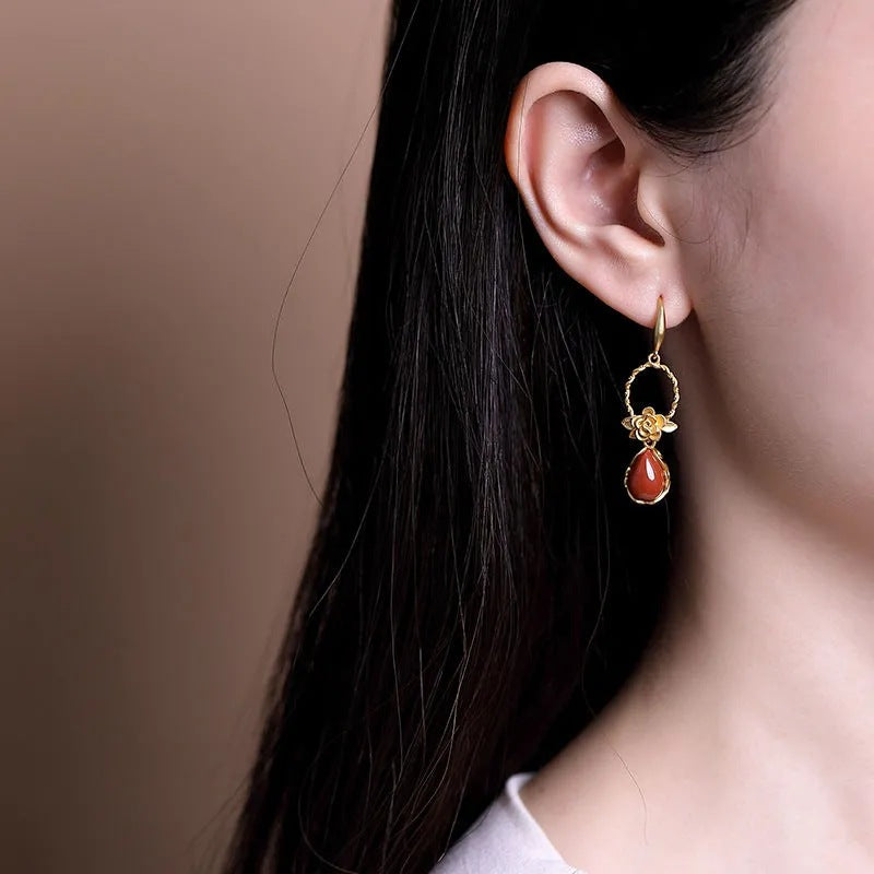 Delicate Artisan Silver Earring