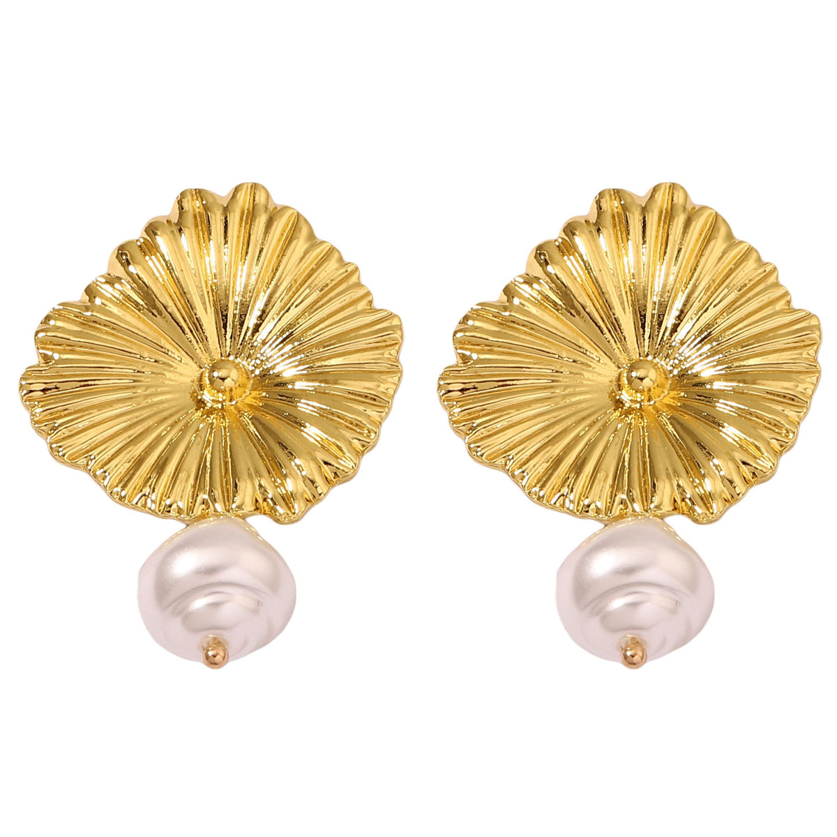 Vintage Handmade Gold Earring
