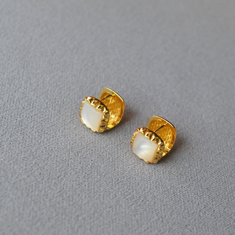 Delicate Artisan Gold Earring