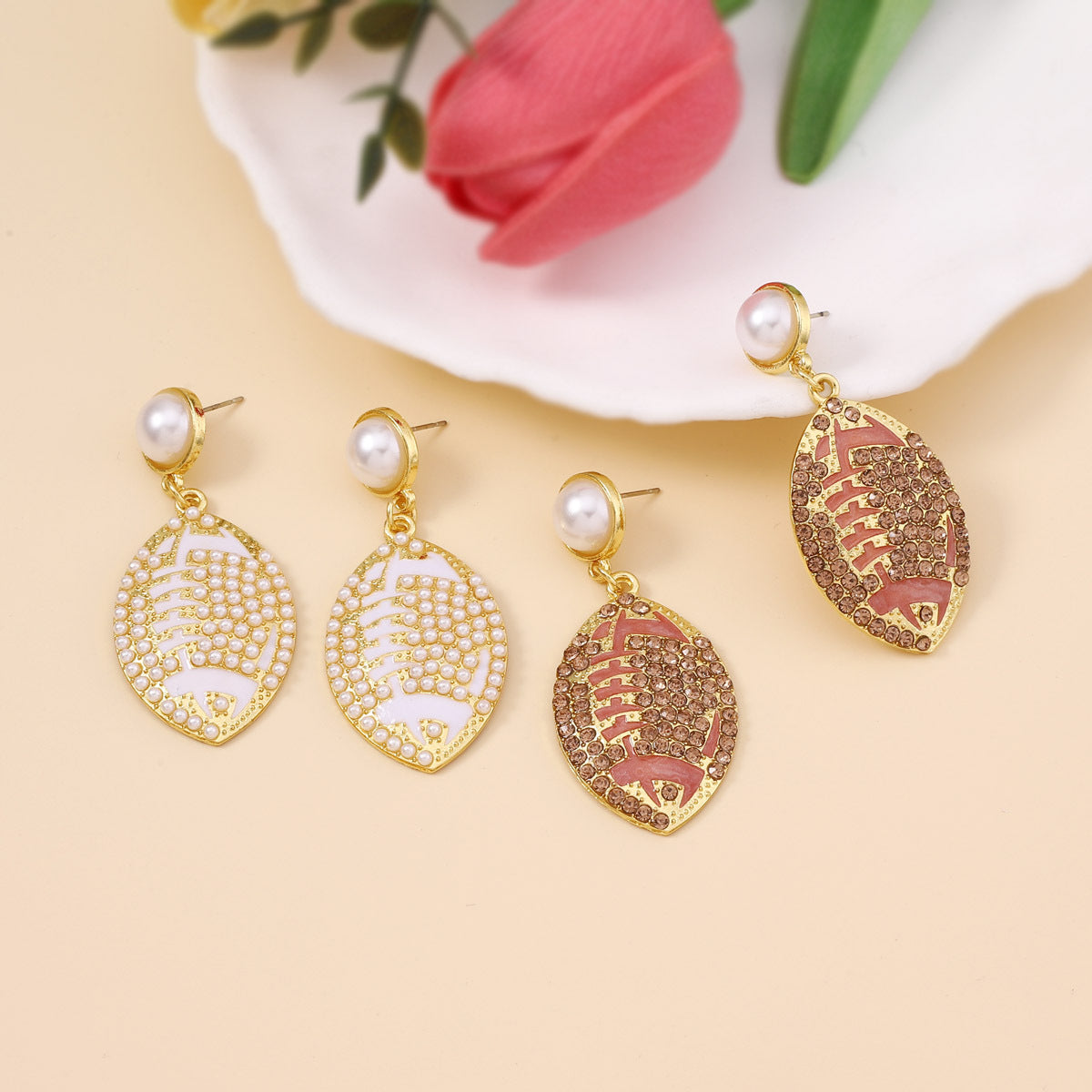 Delicate Artisan Pearl Earring