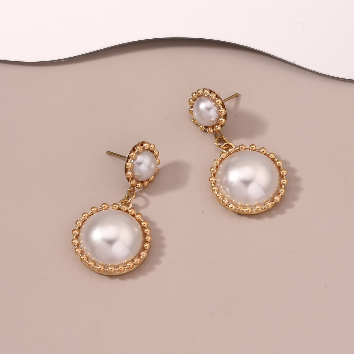 Delicate Artisan Pearl Earring