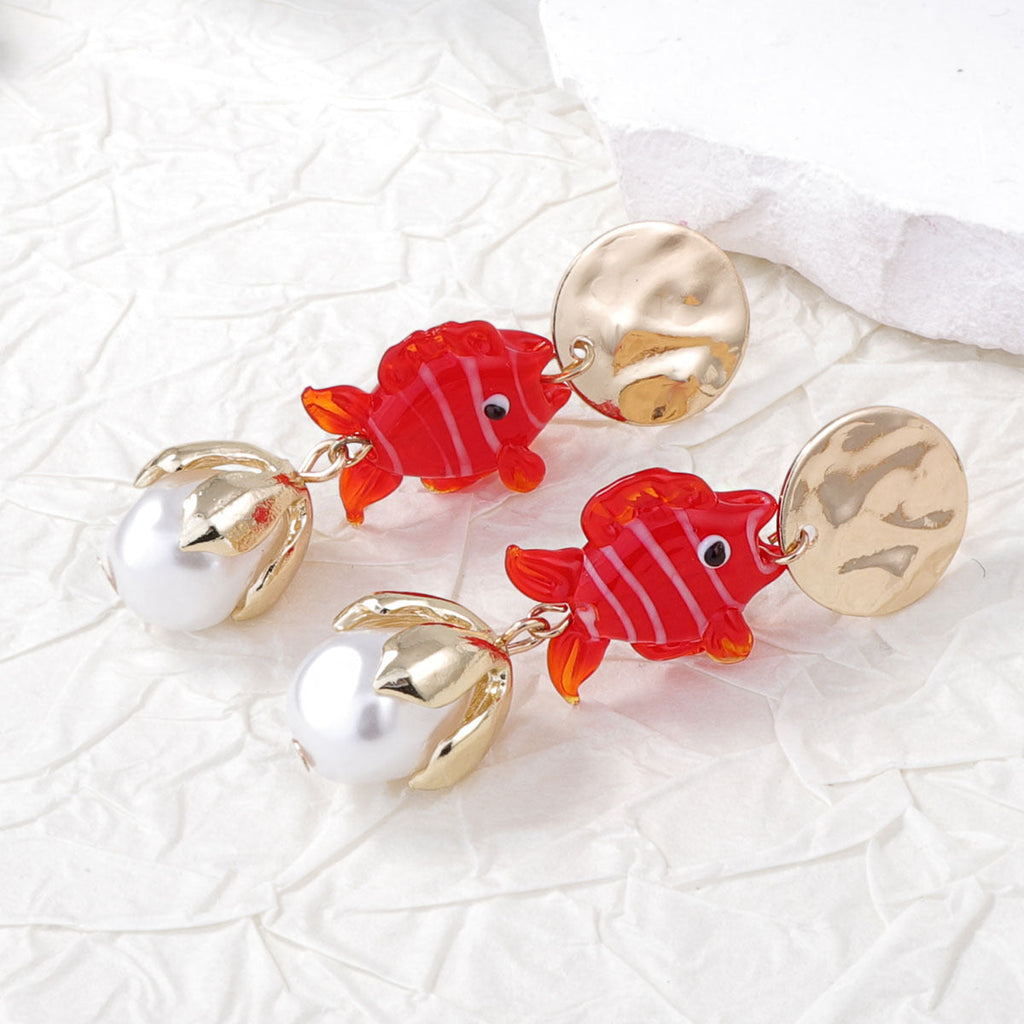 Delicate Artisan Pearl Earring