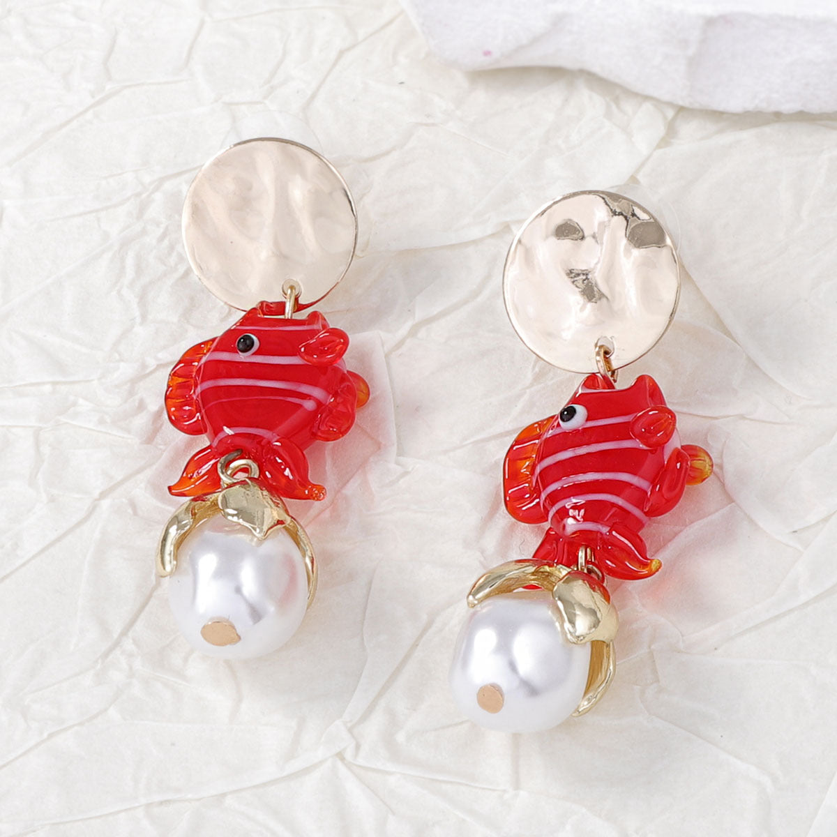 Delicate Artisan Pearl Earring