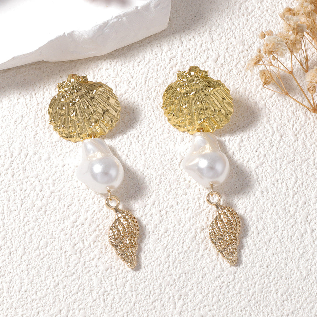Delicate Artisan Pearl Earring