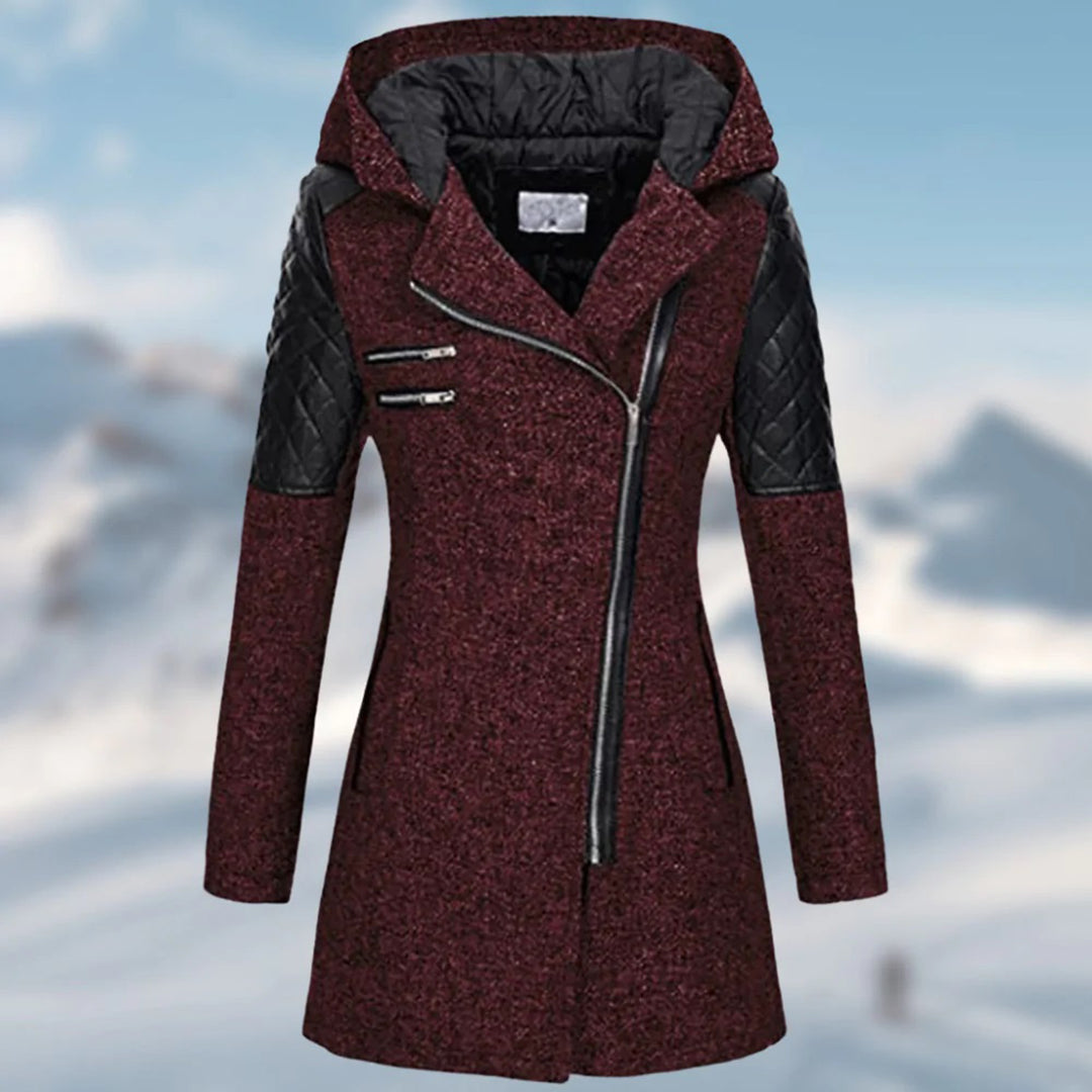 KS | Elegant asymmetric coat in wool blend
