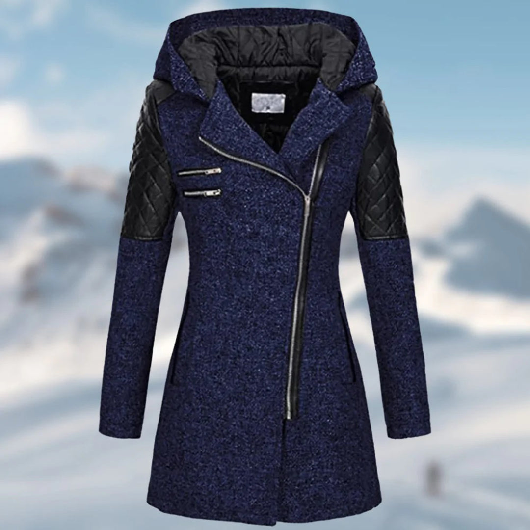 KS | Elegant asymmetric coat in wool blend