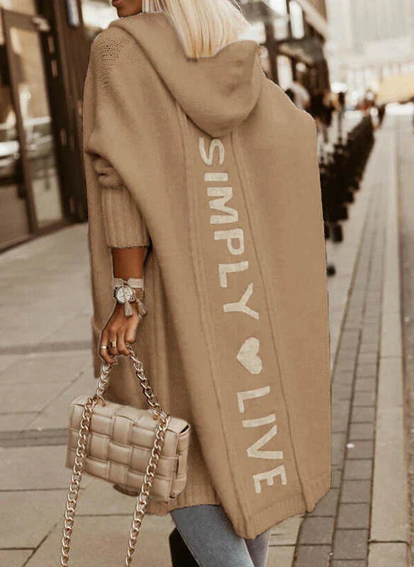 JO | Long cardigan with hood