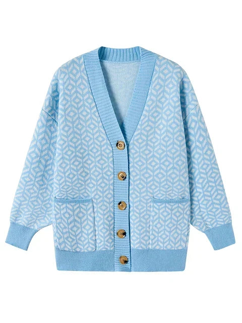 JO | Elegant knitted cardigan with button placket