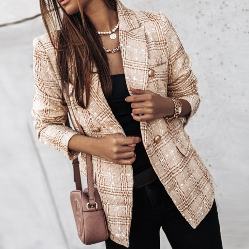JO | Chic checked blazer for women