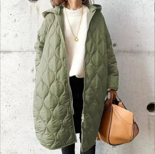 KS | Quilted coat with hood